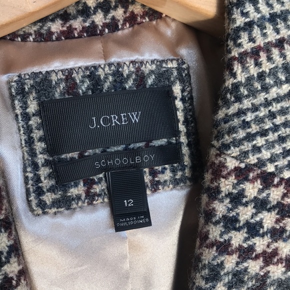 J Crew 2012 Schoolboy Blazer 100% Wool size 12 - Picture 3 of 9